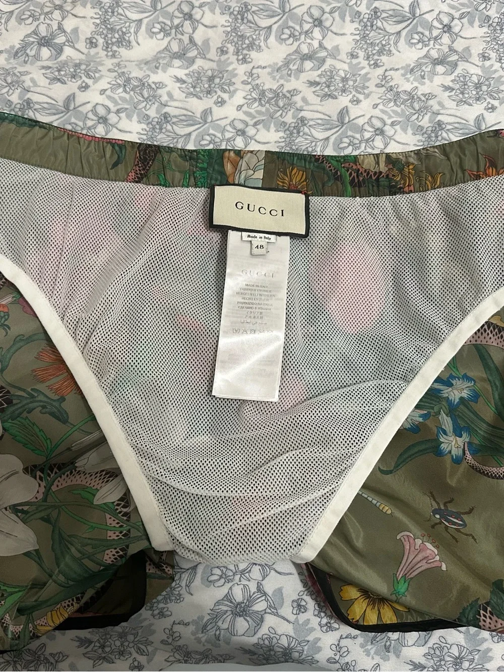 GUCCI Flora Snake swim shorts